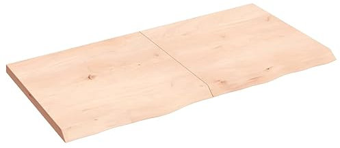 GuyAna Wandregal 120x60x4 cm Massivholz Eiche Unbehandelt Regalbretter Badablage Holz