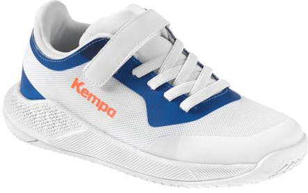 Kempa Kourtfly Kids Sport-Schuhe, weiß/blau, 33 EU