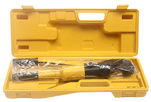 Hydraulischer Bewehrungsschneider, Stahlschneider mit Sechskantschlüssel Tragbarer Box für Bereichen Bauwesen Elektrizität Transport Brandschutz Verkehr 8 Tonnen Gelb