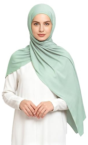 Lina & Lily Non-see-through Premium Jersey Modal Hijab Head Scarf Shawl Wrap for Muslim Women