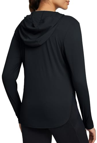 Damen UPF 50+ Sonnenschutz Hoodie Schnell Trocknende Langarm Sun Shirt Uv-Schutz für Running Wandern Outdoor Surfen Angeln