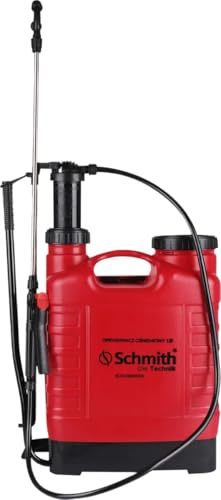 Schmith - Pulverizador Manual a Presión Mochila de 12l - con Correas para el Hombro para Facilitar el Transporte - para Jardinería y Uso Doméstico - Nebulizador - Pulverizador de Césped