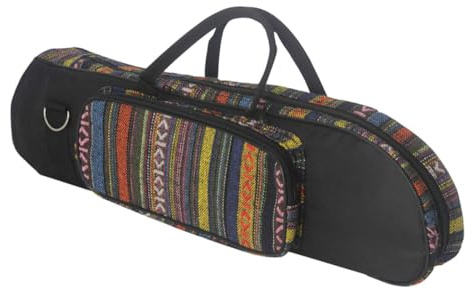 Mikinona Custodia per Tromba Oxford Design Portatile e Scomparto Laterale, Borsa Multifunzionale Elegante in Stile Etnico per Trasporto Strumenti Musicali