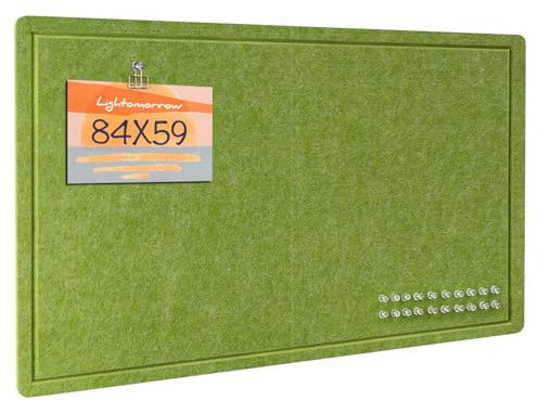 Tableau d'affichage - 86 x 59 cm - Tableau d'affichage décoratif en liège - Alternative au mur - Tableau d'affichage pliable autocollant - Tableau de prière avec 20 punaises - Vert feuillage