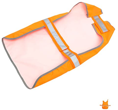 BCOATH Reflektierende Weste Für Hunde Verstellbaren Schultergurten Wendbarem Stoff Und Hoher Sichtbarkeit Für Outdoor-aktivitäten