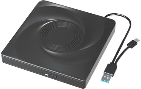 USB 3.0 USB C - Grabador externo de DVD, grabador, lector de discos ópticos para laptop, PC, DVD, quemadores
