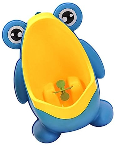 VANZACK Jungen Cartoon Frosch Urinal aus Pp mit Lustigem Windmühlen Design Tragbares Wand Wc für Badezimmer Töpfchentraining für Kleine Jungen Zufälliger Stil