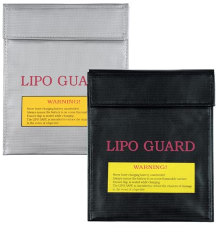 Feuerfest Wasserdicht Safe Bag, Akku Tasche Feuerfeste Dokumententasche | 2 Stück, Kleine Feuerfeste Geldtasche Battery Safety Guard für Aufbewahrung von Batterien oder Wertgegenständen