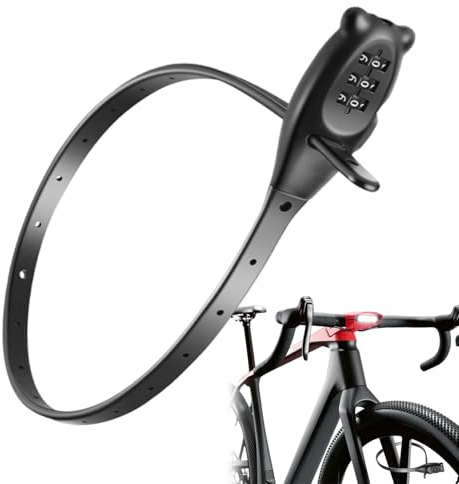 Serrure de Casque Moto,Câble Antivol pour Casque et Vélo à Combinaison - Accessoire de Sécurité Anti-Vol Protecteur pour Porte, Poussette, Portail, Skis, Réfrigérateur, Skateboard, Trottinettes