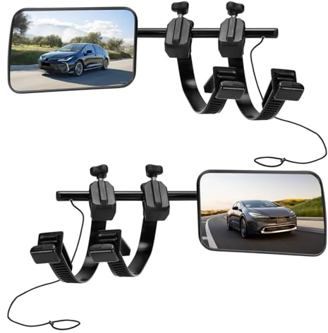 GEARMONSTER Wohnwagen Spiegel, Auto Spiegel für Wohnwagen, Universal Wohnwagenspiegel, 360° verstellbar, Außen Konvexspiegel Autospiegel für alle gängigen Fahrzeugtypen, 2 Stück