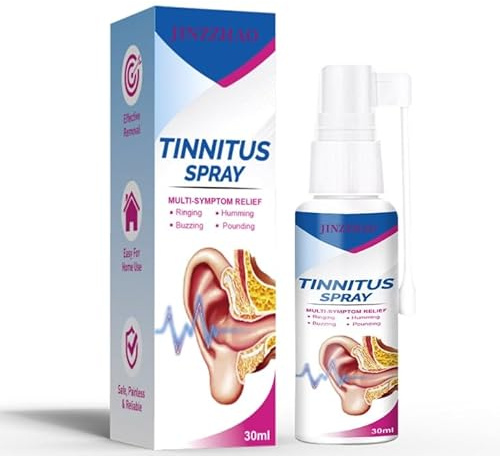 JINZZHAO Tinnitus Relief for Ringing Ears, Natural Tinnitus Relief Spray,Fast-Acting Tinnitus Relief for Improved Hearing, Reduce Ear Noise, 30ml