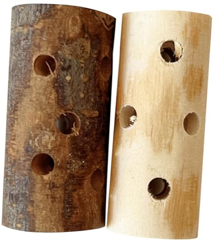 Gadpiparty Lot De 2 Jouets à Mâcher en Bois De Pomme Naturel, Bâtonnets pour Dents, Taille Moyenne, pour Lapins, Cobayes, Hamsters Et Petits Rongeurs, Activité De Mastication Santé