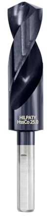 HSS-Co Broca para Metal Professional AlTiN brocas helicoidales para Metal, Plástico, Madera, Estándar DIN 338 (25mm)