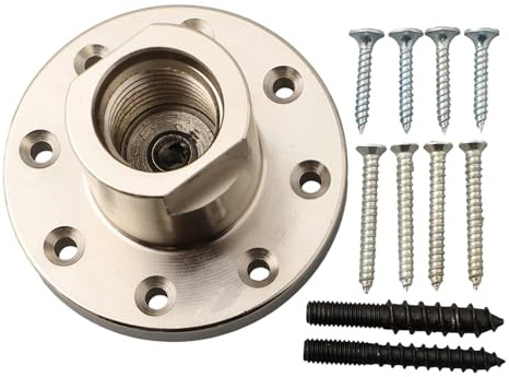 Tornio per lavorazione del legno da 7,6 cm, piastra frontale a vite da 2,5 cm x 1 set per la lavorazione del legno da 7,6 cm prefilettata a 1 quotx 8TPI progettata per un uso duraturo con una corretta