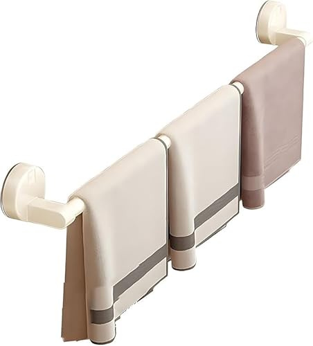 Porta Asciugamani A Ventosa, for Bagno, Cucina O Balcone, Porta Asciugamani, Asta Decorativa Moderna, Senza Foratura(30CM/11.8 in)