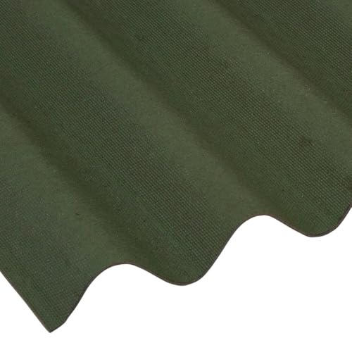 Green Corrugated Bitumen Roofing Sheet 950mm x 2000mm – 2.6mm Thick Waterproof Roof Panel for Sheds, Agricultural & Garden Buildings