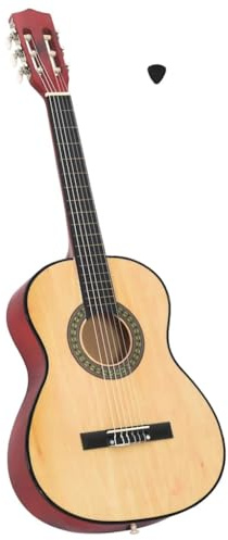 QUAHEAS Chitarra classica 3/4 91,4 cm, in legno di tiglio, per principianti e bambini, con corde in nylon, tastiera e piroli, ideale per imparare a suonare musica, lezione musicale, regalo