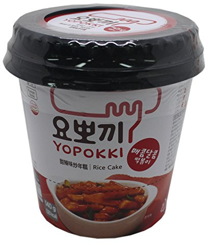 Yopokki Korean Rice Cake with Hot Sauce (Spicy Topokki) 140g
