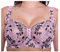 Gem Women's Full Cup Lace Embroidered Plus Size Underwired Bra (Pink-Black, 38G)