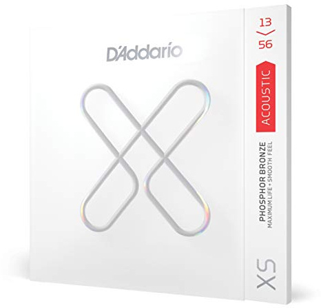 D'Addario XS Akustiska gitarrsträngar, fosforbrons, Medium, 13-56