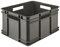 keeeper Contenedor de almacenamiento con asas, Euro-Box XL, Procyclen, 28 l, Bruno Eco Line, Eco-Gris