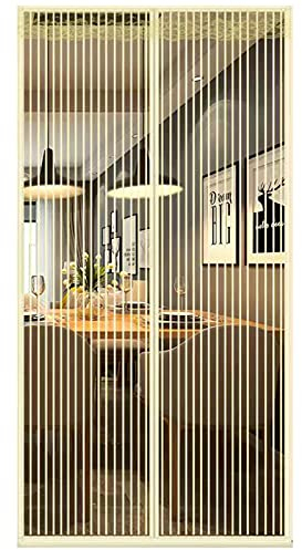 Magnet Fliegengitter Tür Insektenschutz,magnetischer Moskitonetz-Vorhang,Kellertür Und Terrassentür, Kinderleichte Klebemontage Ohne Bohren (100 x 240 cm,# - F)