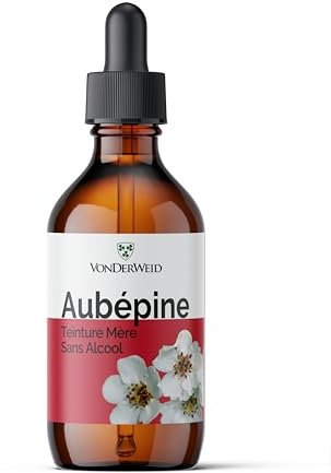 Vonderweid - Biancospino Tintura Madre Analcolica | Biancospino Gocce Estratto Totale | Biancospino Pressione Rilassamento Benessere Mentale | Estrazione ad Ultrasuoni | Macerato Glicerico | 100 ml