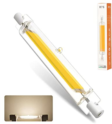 BVCL R7s LED 118mm Lámpara, Regulable Bombilla 10W, Equivalente a 100W Bombilla halógena, 1000LM, Sin Parpadeo, ángulo de Haz de 360°, Bombilla COB