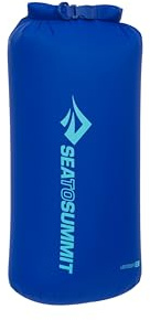 Sea to Summit - Lightweight Dry Bag L 13L - wasserdichte Aufbewahrung - Rollverschluss - Recycling-Gewebe - Befestigung & D-Ring - Wandern & Paddelsport - 22 x 20 x 45.9cm - Surf Blue - 81g