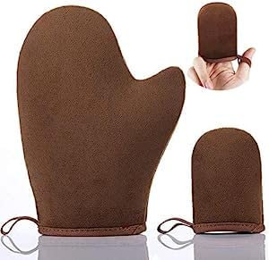 Autoabbronzante Mitt, Autoabbronzante Guanti, 2 Pezzi Guanto Autoabbronzante, Guanto Applicatore Autoabbronzante, Guanto per Autoabbronzante Viso e Corpo, per mare Spiaggia