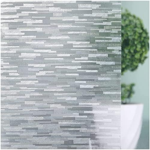 rabbitgoo Fensterfolie Selbsthaftend Blickdicht Milchglasfolie Selbstklebend Sichtschutzfolie Statisch haftend Dekofolie Anti-UV Klebefolie Fenster 90 x 300 cm