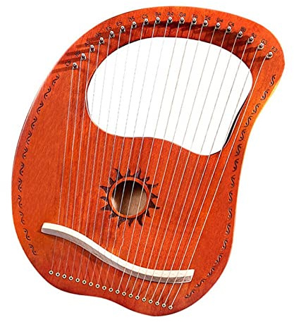 Leyaqin 19-saitige kleine Leier, Anfänger-Harfenleier, tragbares Saiteninstrument, Leier – Harfe für Anfänger