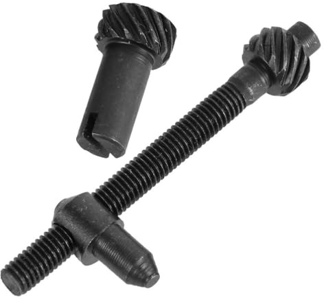 Kit Viti Regolazione Tensione Catena Motosega, Nero Metallo | Regolazione Automatica, Superficie Liscia, Protezione Dalla Ruggine, Accessori per Motoseghe