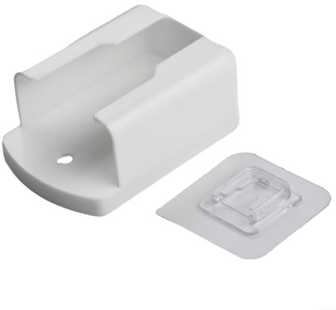Soporte para mando a distancia para colgar en la pared, caja de almacenamiento blanca para mandos a distancia de aire acondicionado (mediano)