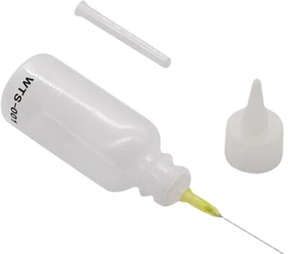 Nadelspitzenflasche – 100 ml Präzisionsspitzen-Applikatorflasche | PVC-Nadelflaschenapplikator | Quetschflasche mit Nadelspitze | Nadelöler, Präzisionsspitze, Quilling-Werkzeug, Quetschflasche für Pap