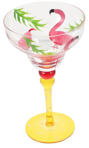 SHOWERORO Verre à Vin Verre Peint Coupe à Vin Décorative Élégant Accessoire De Fête Domestique