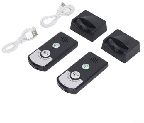 Hasaller Intercomunicador inalámbrico Sistema de intercomunicación de voz de dos vías Sistema de intercomunicación inalámbrico Sistema de interfono impermeable para interiores y exteriores