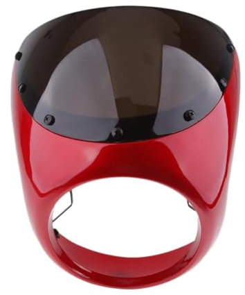 Spoiler Pare-Brise Déflecteurs Écran De Carénage De Phare Avant De Moto, Style Rétro Café Racer, Pare-Brise Universel Adapté Au Phare Avant De 7 Pouces