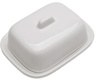 ADERFETBI Butter Dish With Lid Ceramic Butter Plate with Lid Cake Fruit Plate Kitchen Butter Boat Butter Bowl Snack Storage Container Butter Dishes(A)