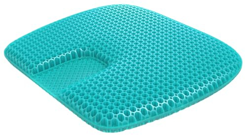 Ergonomic Honeycomb Gel Seat Cushion, Summer Gel Cushion, Airy Chair Pillow for Office Chairs, Honeycomb Sitting Pad for Chairs, Cool Sitting Pad for Sciatica & Back Pain Relief