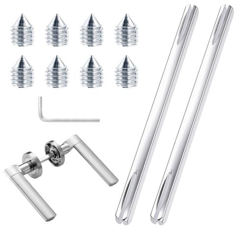 Sophisticate Mandrino Ricambio per Maniglie Porte,Perni Quadrati per Maniglia Porta Interna,2 Pezzi Perni Quadrati in Ferro per Maniglie,Compatibile con Maniglie Porte Interne per Casa e Ufficio