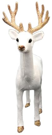 Oxxggkao Natale Renna Figurine Decorazioni In Piedi Deer Figure Cervo Modello Animale Per La Casa Vino Cabinet Decors Tavola Decorazioni Decorazioni di Natale