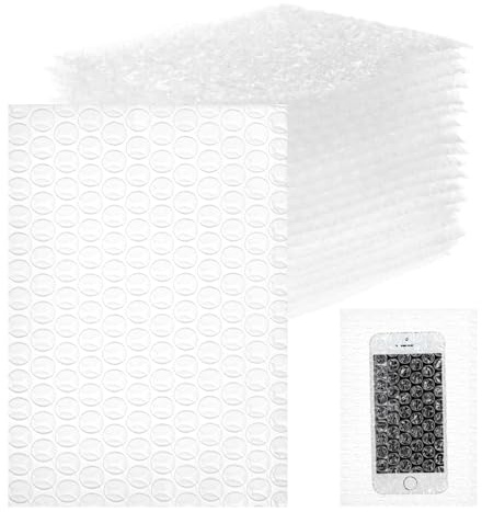 QWORK® 200 Stück Luftpolsterbeutel, 10 x 15 cm Transparent luftpolsterfolie