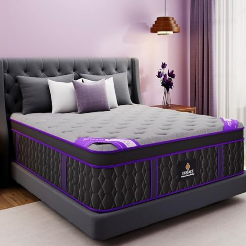 King Size Mattress, 12 Inch Deluxe Hybrid King Mattress in a Box, Cooling-Gel Memory Foam & Pocket Springs, Medium Firm, Pressure Relief, Extra Edge Support, 365-Night Trial (2026 Upgraded Support)