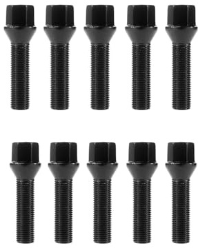 Stehbolzen Radmutter Kompatibel Mit Für F10 F30 F15 F16 Radbolzen Radmuttern Schrauben M12 X 1,5, M14 X 1,5, M14 X 1,25, 10 Stück(M12x1.5,42mm)