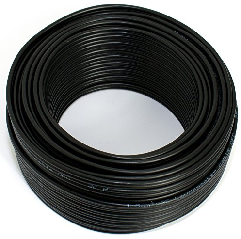 Cavo per altoparlante nero 2 x 1,50 mm² 25 m anello