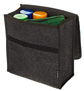 FiNeWaY Universal Car Boot Organiser Storage Bag with Secure Fastening - Holds Tools Breakdown Emergency Travel Tidy Van Caravan (MEDIUM)