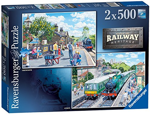 Erwachsenenpuzzle 2x500 Teile - Railw.Herit.No1(Corfe&Oakw.)2x500p