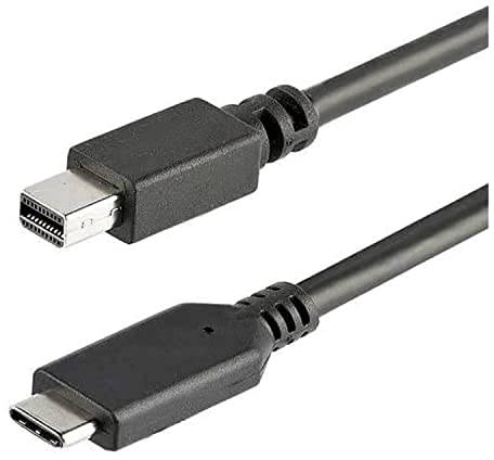 StarTech.com Câble Adaptateur 1m USB-C vers Mini DisplayPort - Adaptateur USB Type-C vers Mini DP - 4K 60Hz - Noir - Câble USB 3.1 Type C vers mDP (CDP2MDPMM1MB)