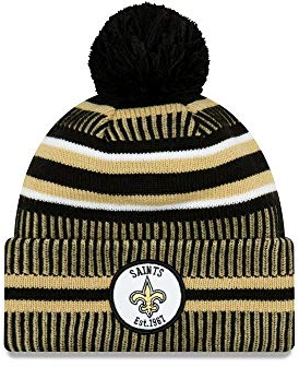 New Era ONF19 Sport Knit Mütze New Orleans Saints Schwarz, Size:ONE Size